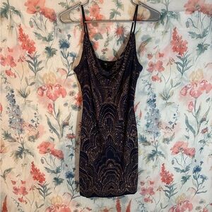 Jump Navy and Copper Dress